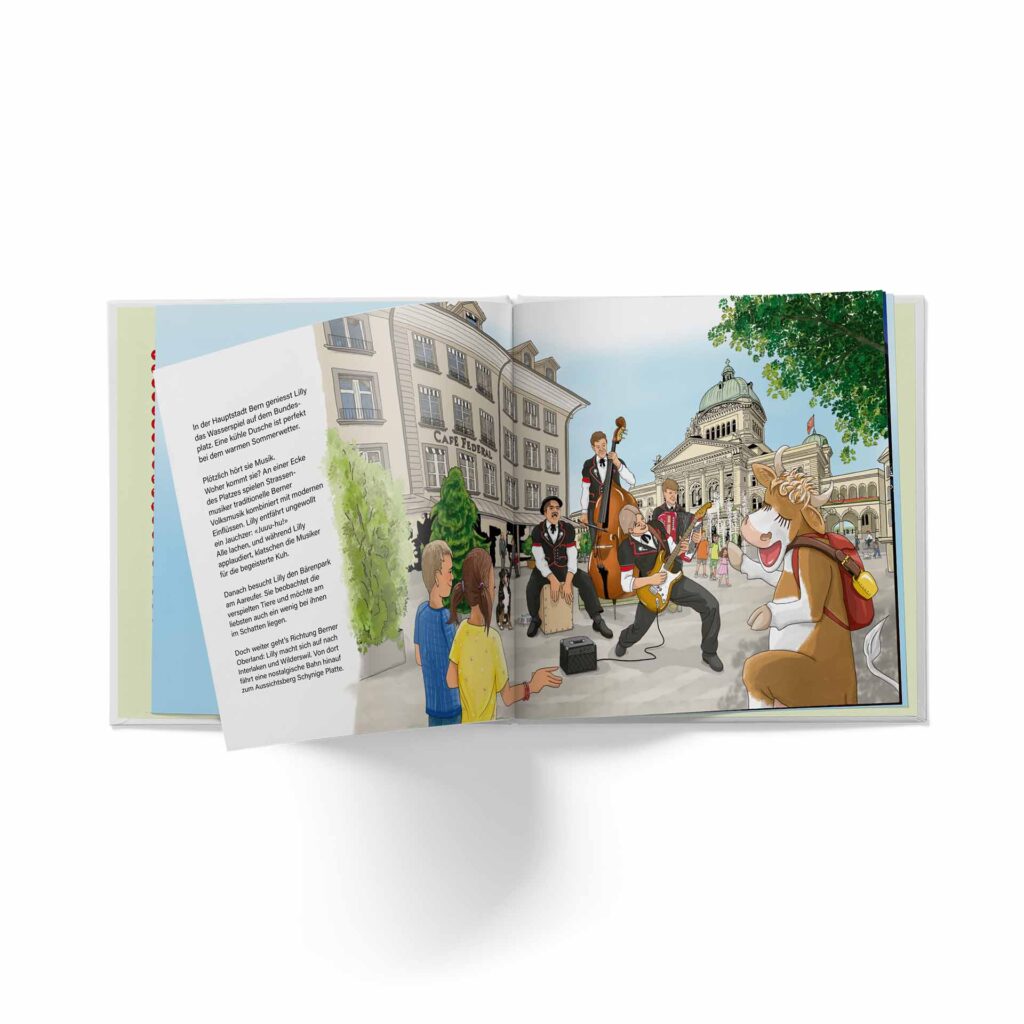 Kinderbuch «Lilly, die reiselustige Kuh» Inhalt Bern